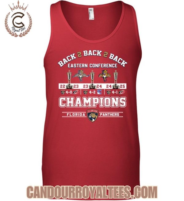 Florida Panthers Back 2 Back 2 Back Eastern Conference 2025 T-Shirt