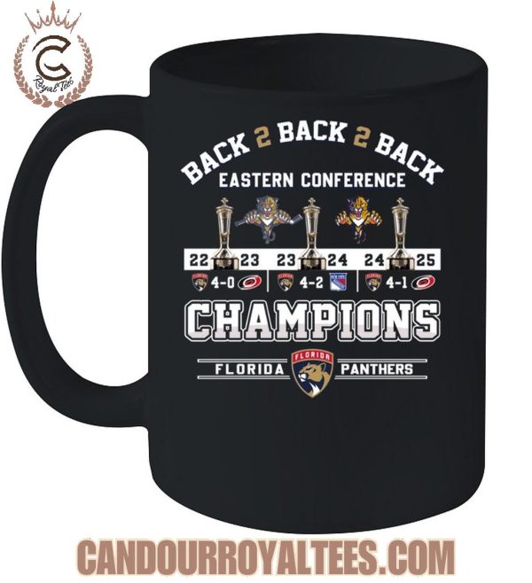 Florida Panthers Back 2 Back 2 Back Eastern Conference 2025 T-Shirt