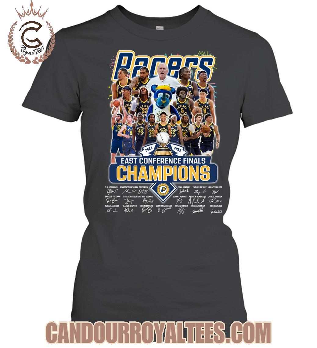 Indiana Pacers 2024 2025 East Conference Finals Champions T-Shirt Indiana Pacers 2024 2025 East Conference Finals Champions T-Shirt
