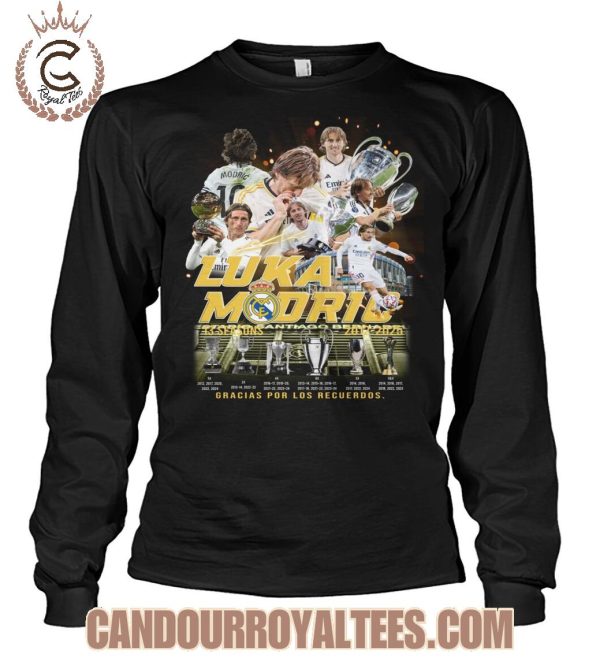 Luka Modric 13 Seasons 2012 – 2025 Gracias Por Los Recuerdos T-Shirt