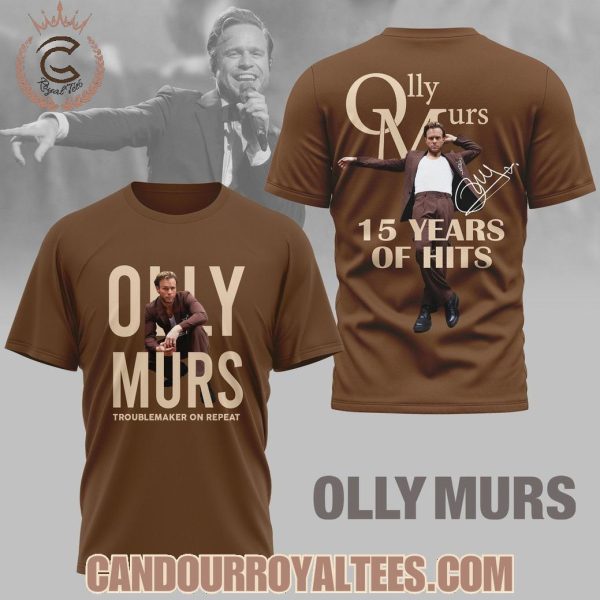 Olly Murs Troublemaker On Repeat 15 Years Of Hits – Live 2025 Tshirt, Hoodie
