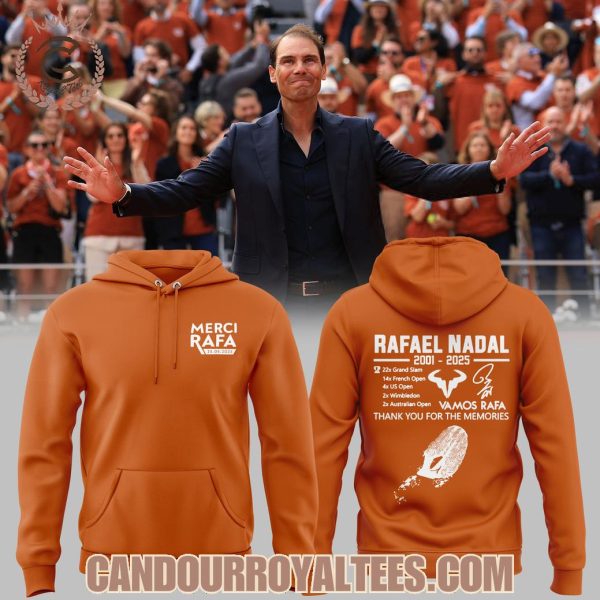 Rafael Nadal 2001 – 2025 Thank You For The Memories T-Shirt, Hoodie