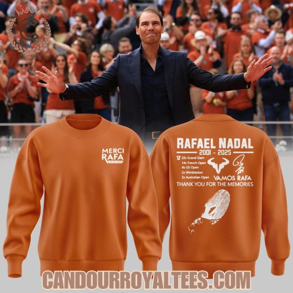 Rafael Nadal 2001 – 2025 Thank You For The Memories T-Shirt, Hoodie
