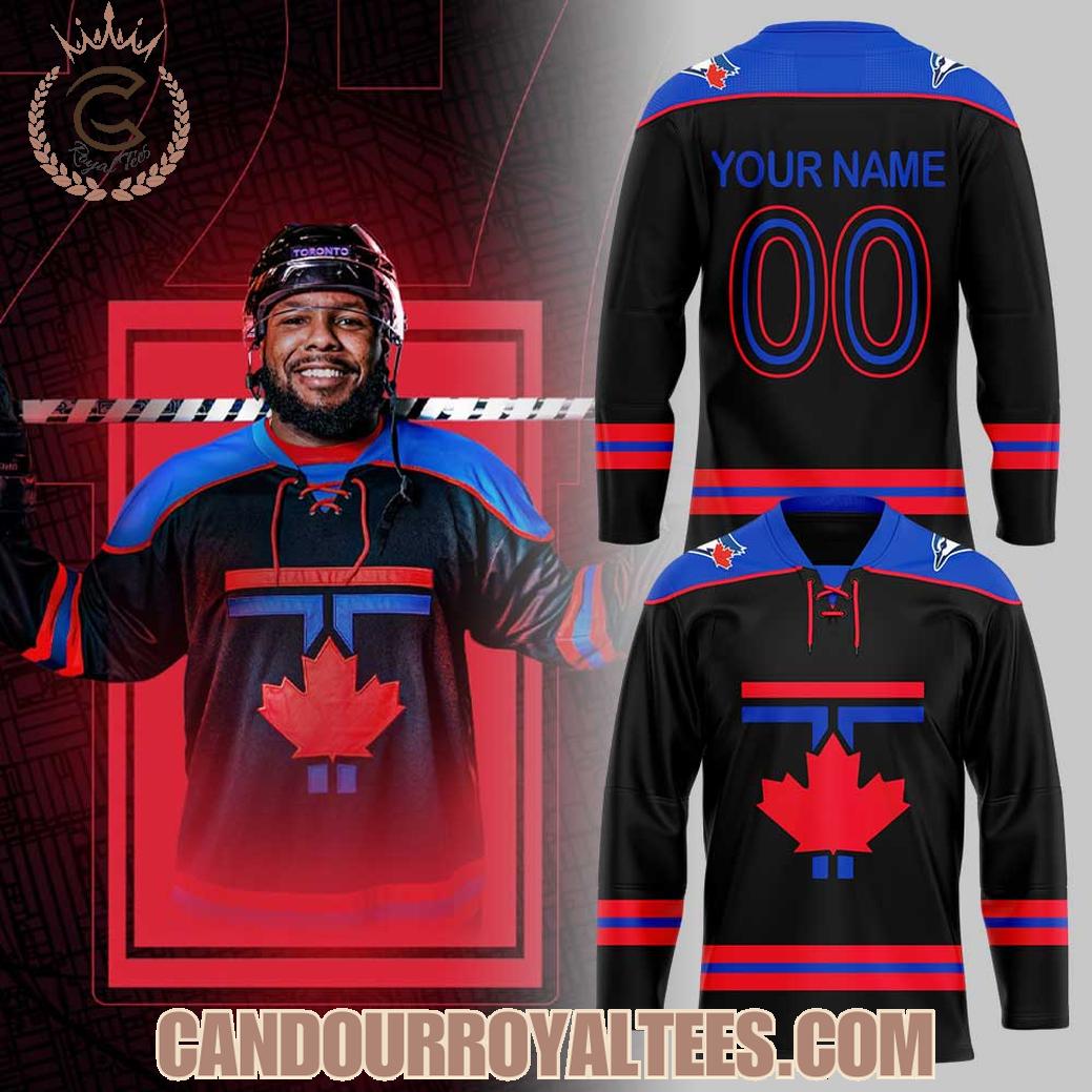Toronto Blue Jays City Connect 2025 Custom Hockey Jersey Toronto Blue Jays City Connect 2025 Custom Hockey Jersey