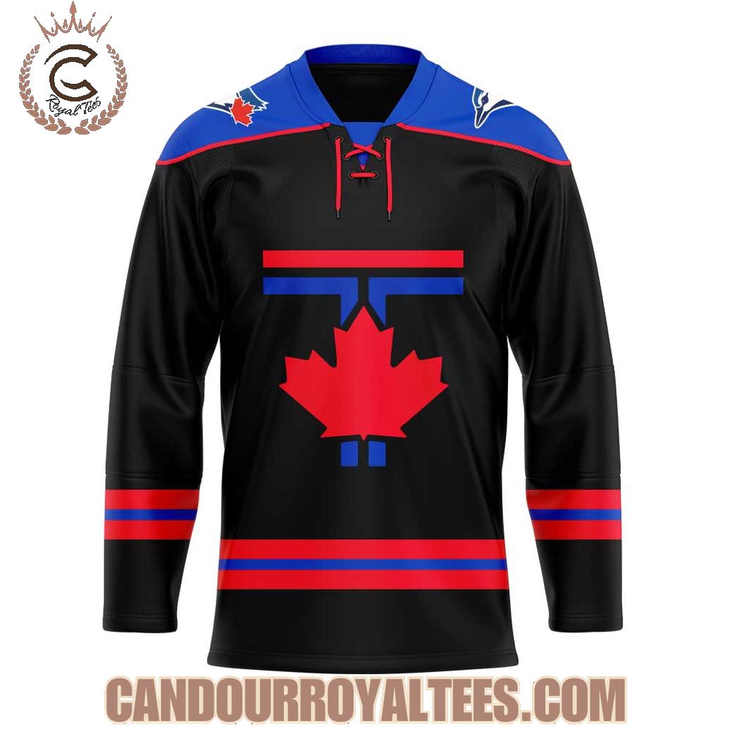 Toronto Blue Jays City Connect 2025 Custom Hockey Jersey Toronto Blue Jays City Connect 2025 Custom Hockey Jersey