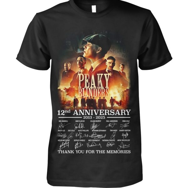 Peaky Blinders 12nd Anniversary 2013 – 20255 Thank You For The Memories T-Shirt