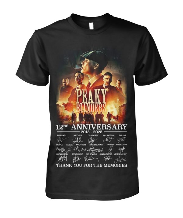 Peaky Blinders 12nd Anniversary 2013 – 20255 Thank You For The Memories T-Shirt