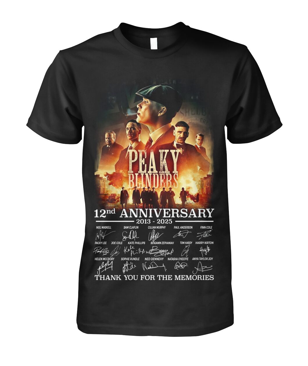 Peaky Blinders 12nd Anniversary 2013 - 20255 Thank You For The Memories T-Shirt Peaky Blinders 12nd Anniversary 2013 - 20255 Thank You For The Memories T-Shirt