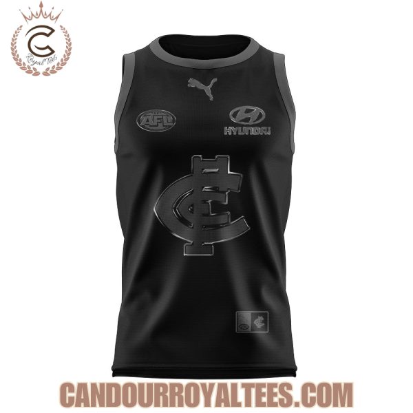 2025 Carlton Blues Back In Black Uniform Jersey