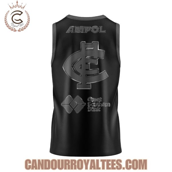 2025 Carlton Blues Back In Black Uniform Jersey