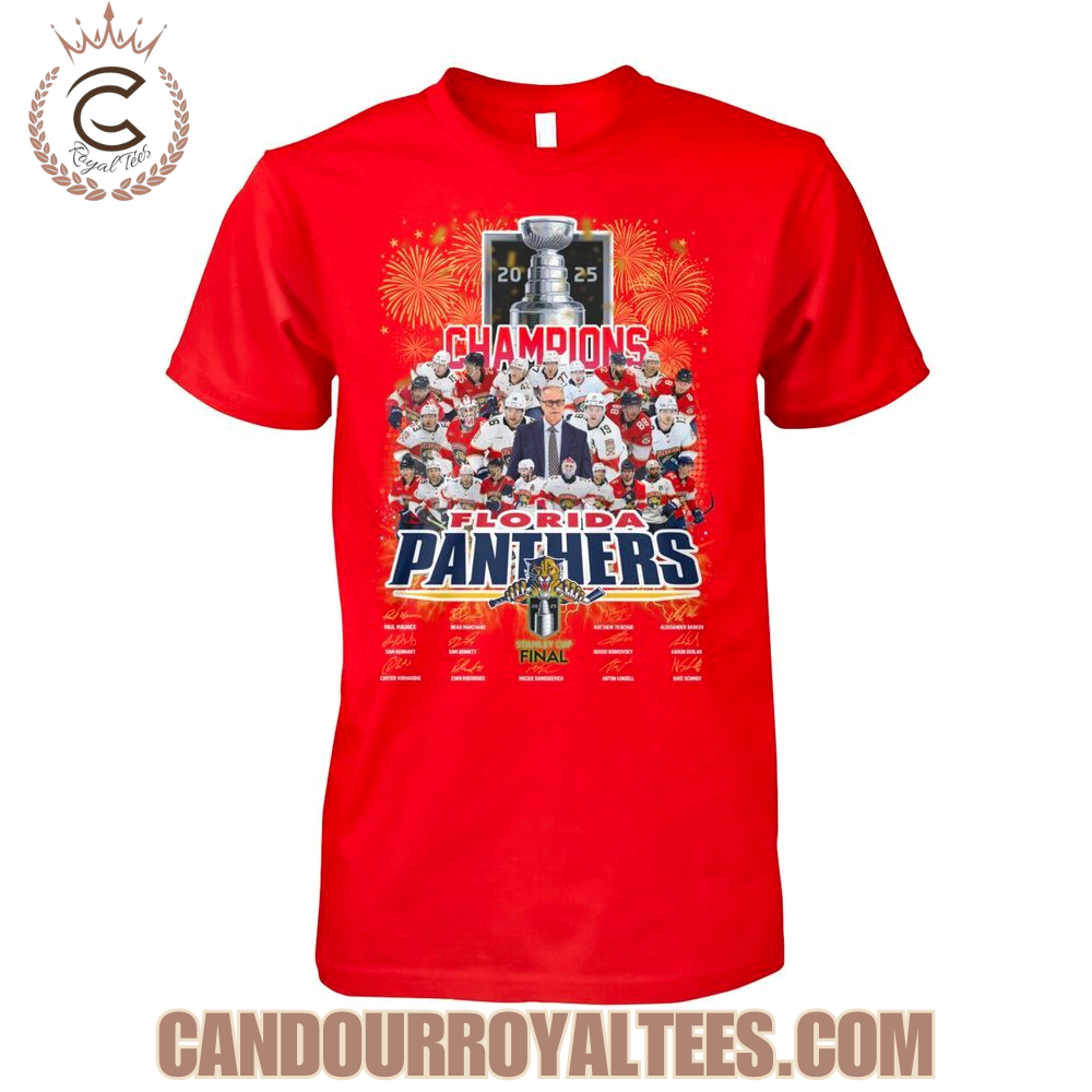 2025 Champions Florida Panthers Stanley Cup Finals T-Shirt 2025 Champions Florida Panthers Stanley Cup Finals T-Shirt