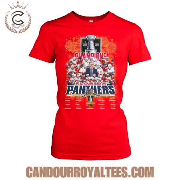 2025 Champions Florida Panthers Stanley Cup Finals T-Shirt