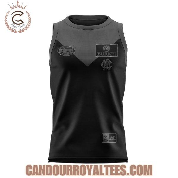 2025 Melbourne Demons Back In Black Uniform Jersey