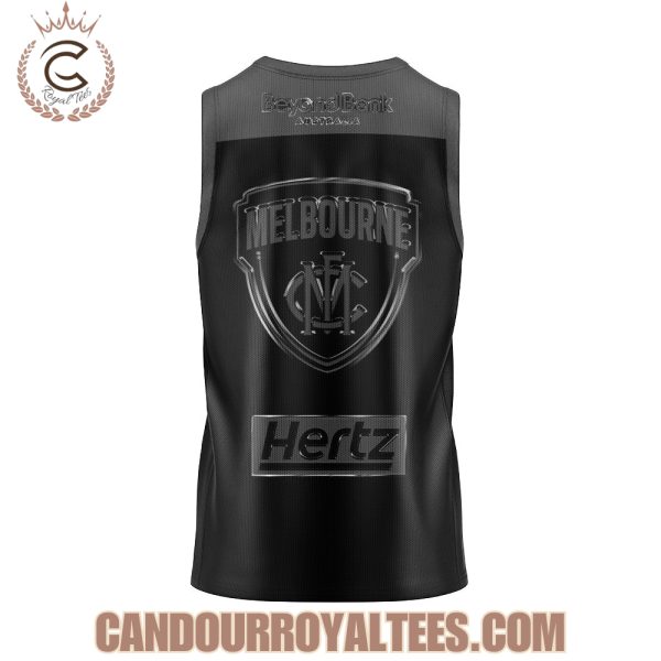 2025 Melbourne Demons Back In Black Uniform Jersey