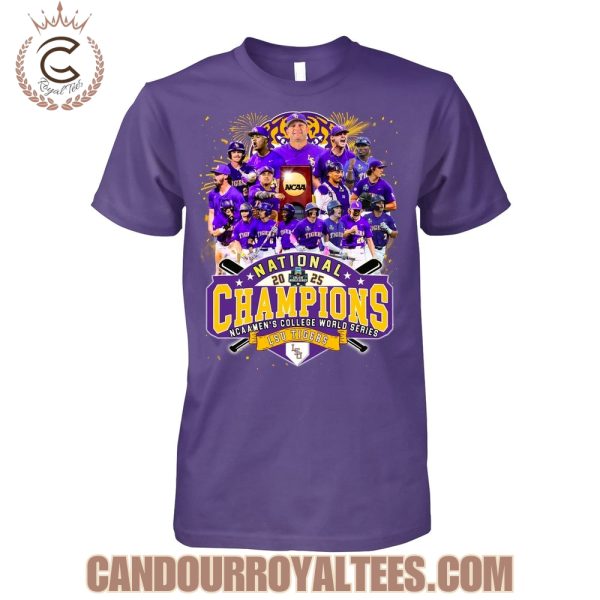 2025 National Champions NCAA Men’s College World Series LSU Tigers T-Shirt