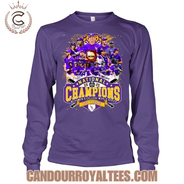 2025 National Champions NCAA Men’s College World Series LSU Tigers T-Shirt