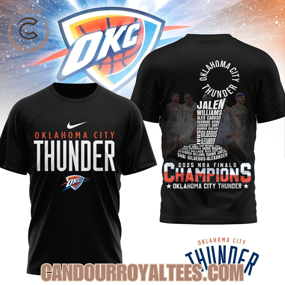 2025 NBA Finals Champions Oklahoma City Thunder Black T-Shirt, Hoodie 2025 NBA Finals Champions Oklahoma City Thunder Black T-Shirt, Hoodie