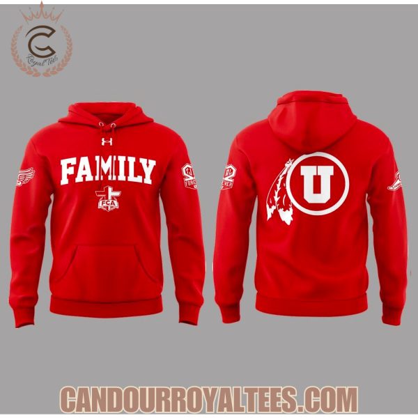 2025 Utah Utes Family Red Hoodie, Tshirt, Cap