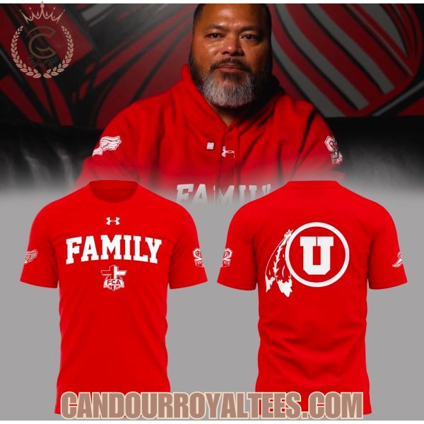 2025 Utah Utes Family Red Hoodie, Tshirt, Cap
