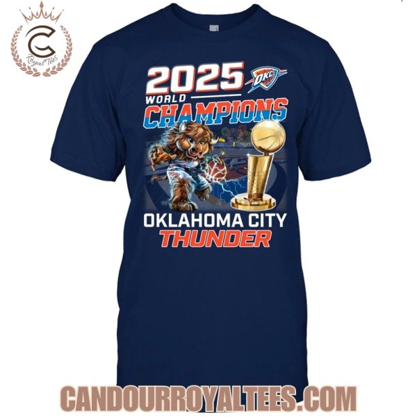 2025 Wolrd Champions Oklahoma City Thunder T-Shirt