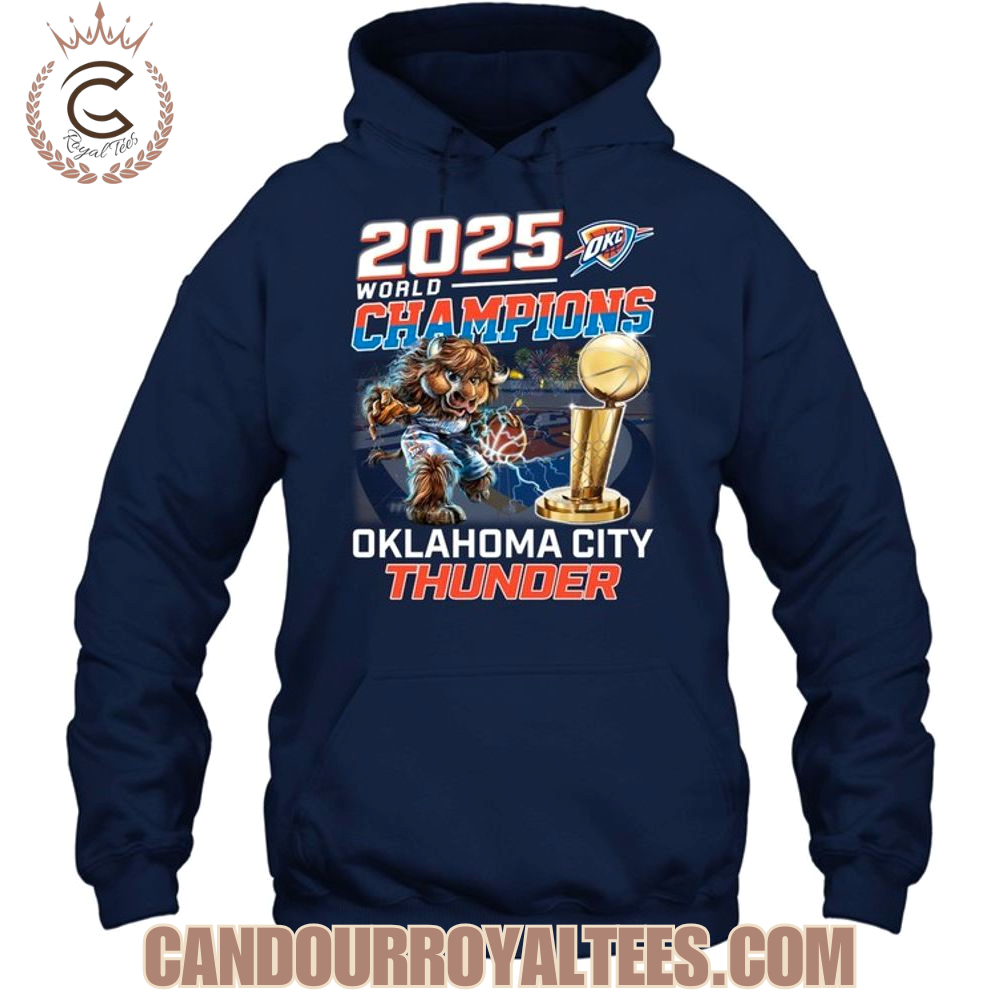 2025 Wolrd Champions Oklahoma City Thunder T-Shirt 2025 Wolrd Champions Oklahoma City Thunder T-Shirt