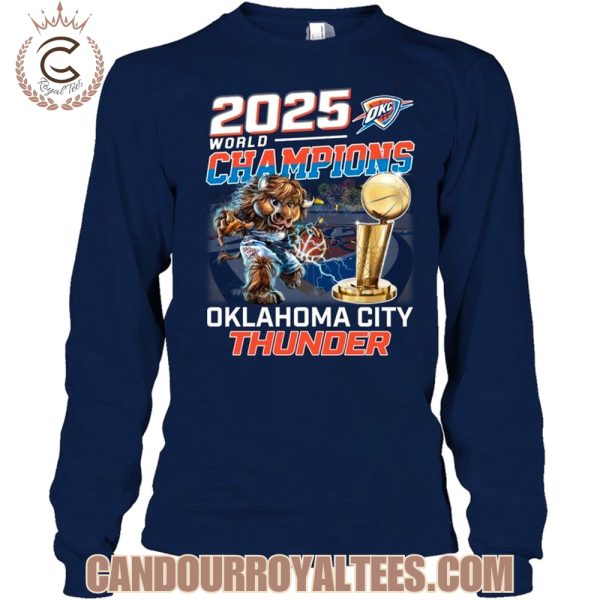 2025 Wolrd Champions Oklahoma City Thunder T-Shirt