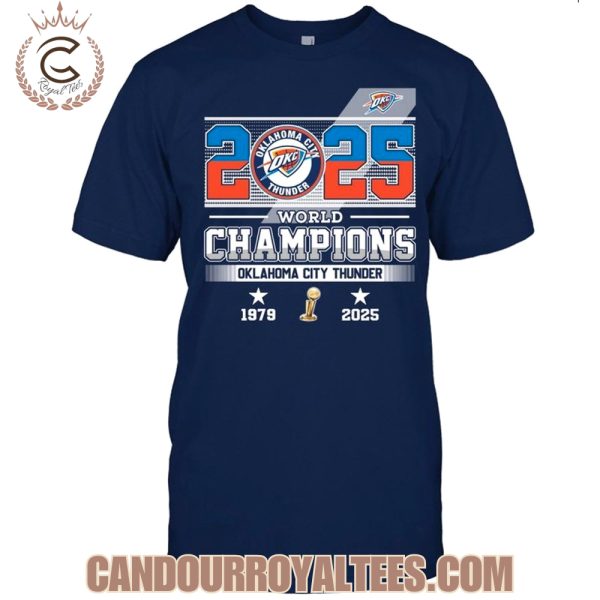 2025 World Champions Oklahoma City Thunder 1979 2025 T-Shirt