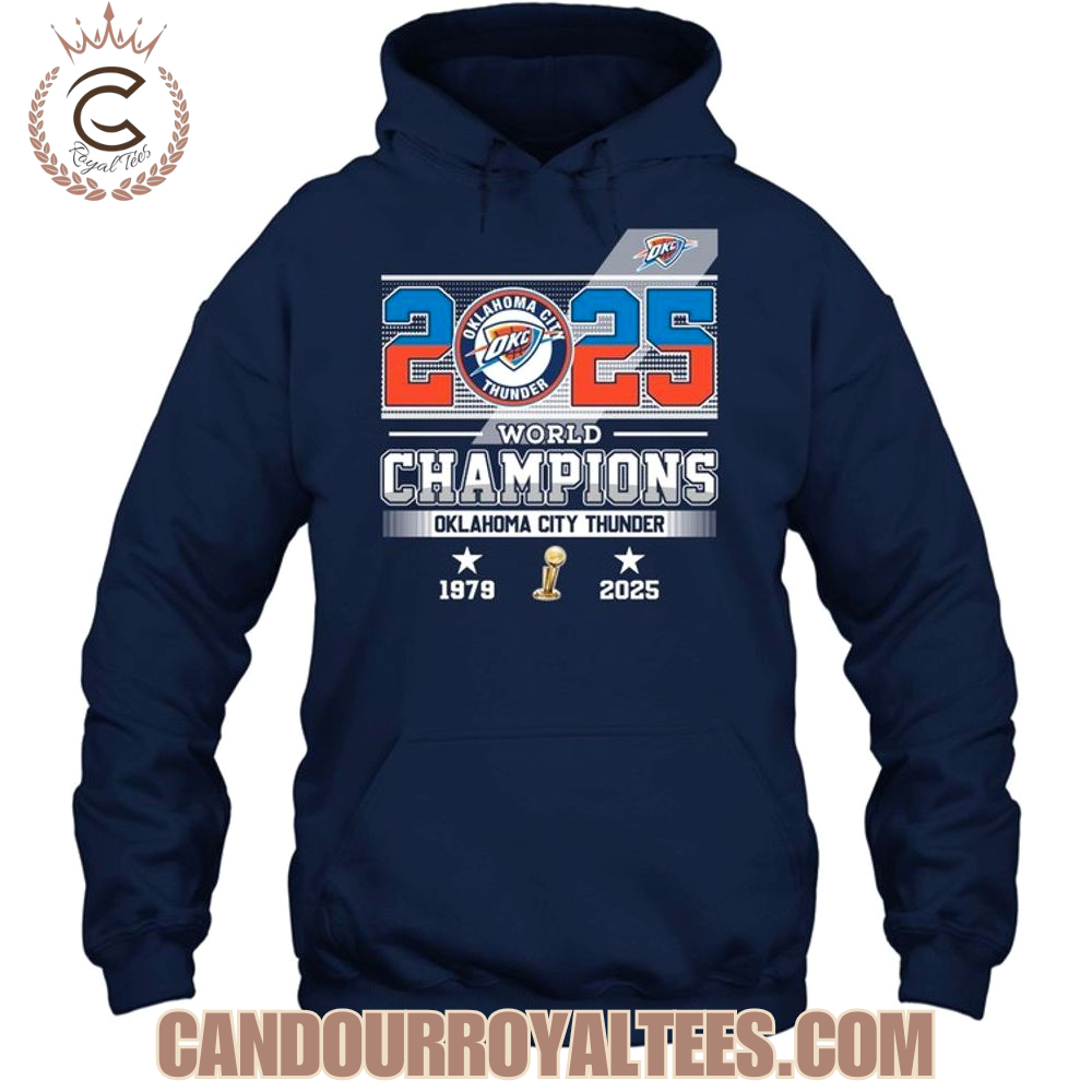 2025 World Champions Oklahoma City Thunder 1979 2025 T-Shirt 2025 World Champions Oklahoma City Thunder 1979 2025 T-Shirt