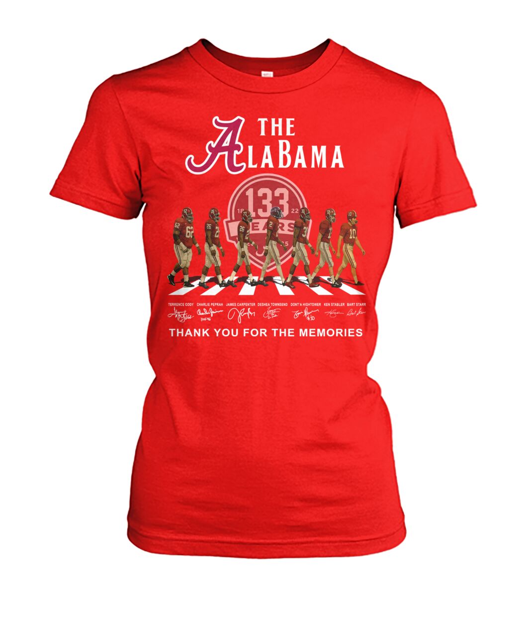 The Alabama 133 Years 1822 - 2025 Thank You For The Memories T-Shirt The Alabama 133 Years 1822 - 2025 Thank You For The Memories T-Shirt