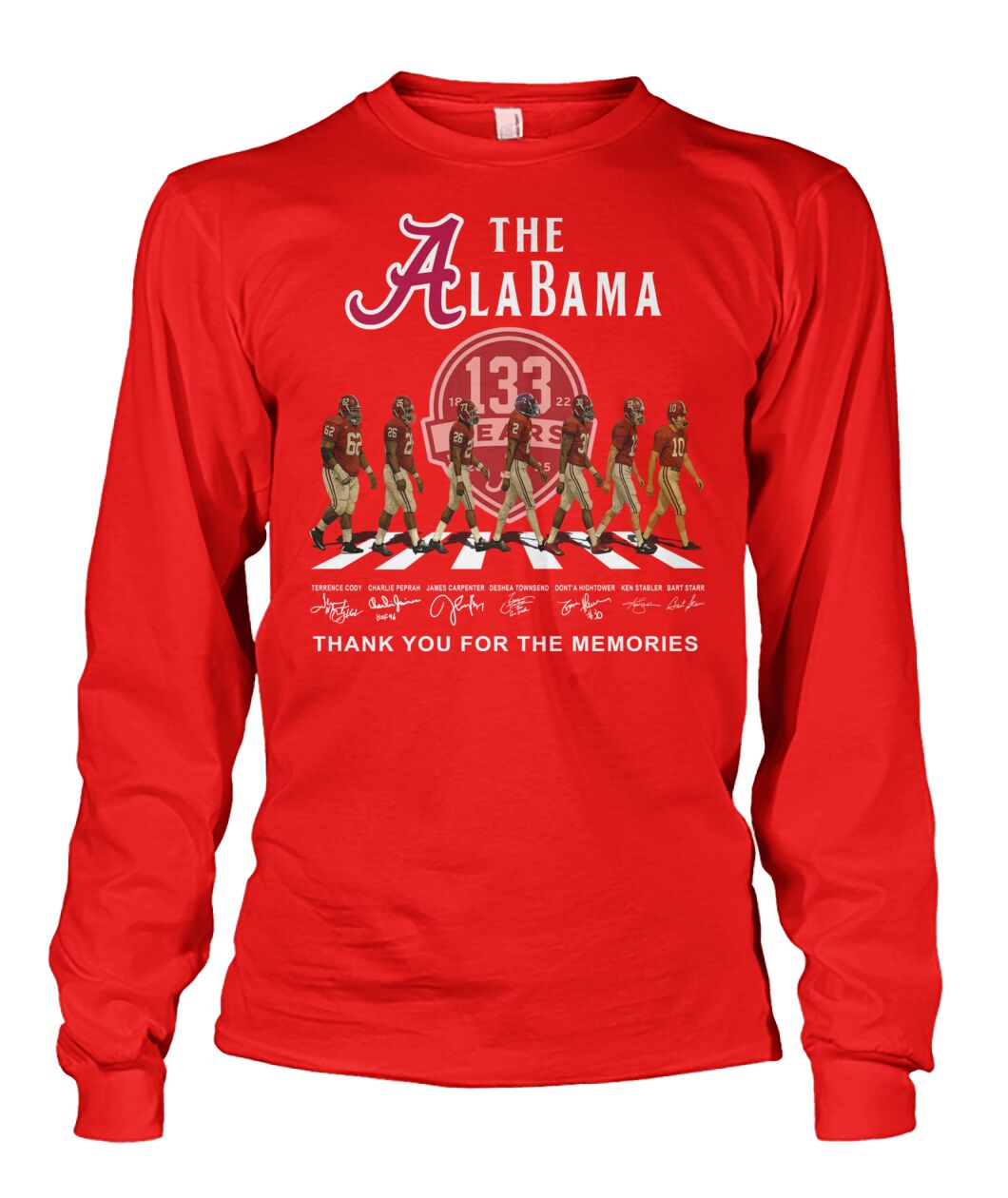 The Alabama 133 Years 1822 - 2025 Thank You For The Memories T-Shirt The Alabama 133 Years 1822 - 2025 Thank You For The Memories T-Shirt