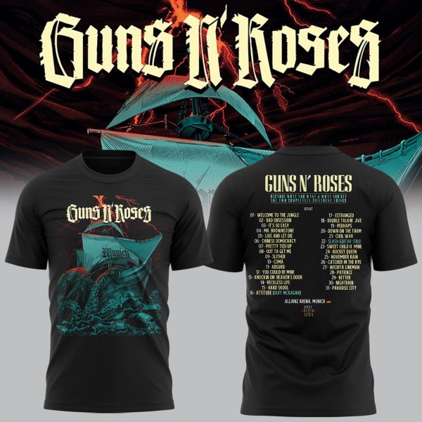 Guns N’ Roses Munich Concert Hoodie,Tshirt , Cap