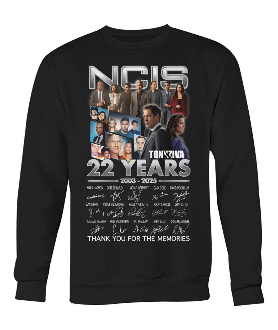 NCIS 22 Years 2003 - 2025 Thank You For The Memories T-Shirt NCIS 22 Years 2003 - 2025 Thank You For The Memories T-Shirt