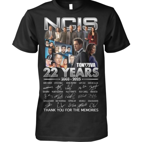 NCIS 22 Years 2003 – 2025 Thank You For The Memories T-Shirt