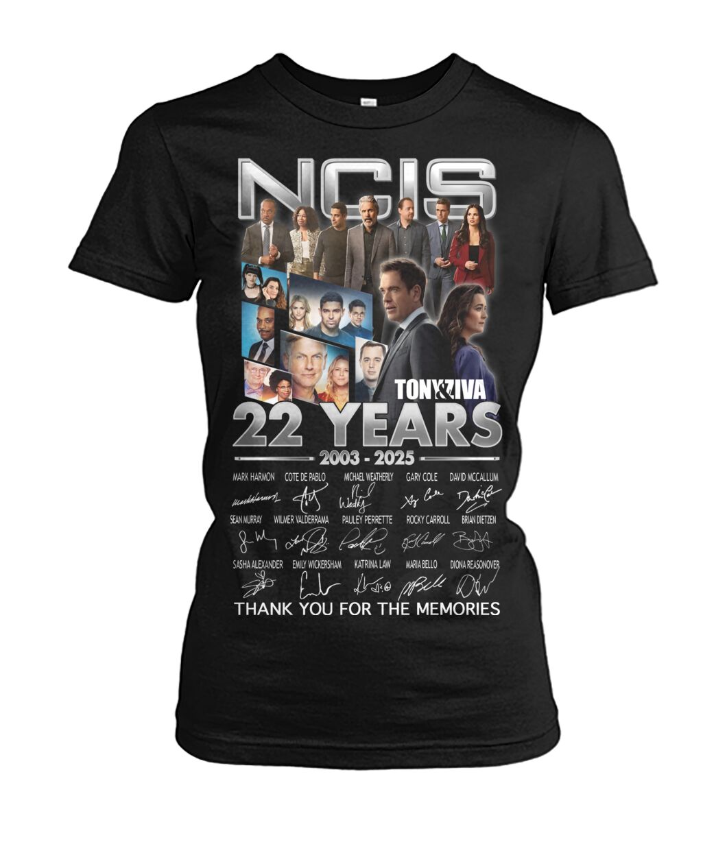 NCIS 22 Years 2003 - 2025 Thank You For The Memories T-Shirt NCIS 22 Years 2003 - 2025 Thank You For The Memories T-Shirt