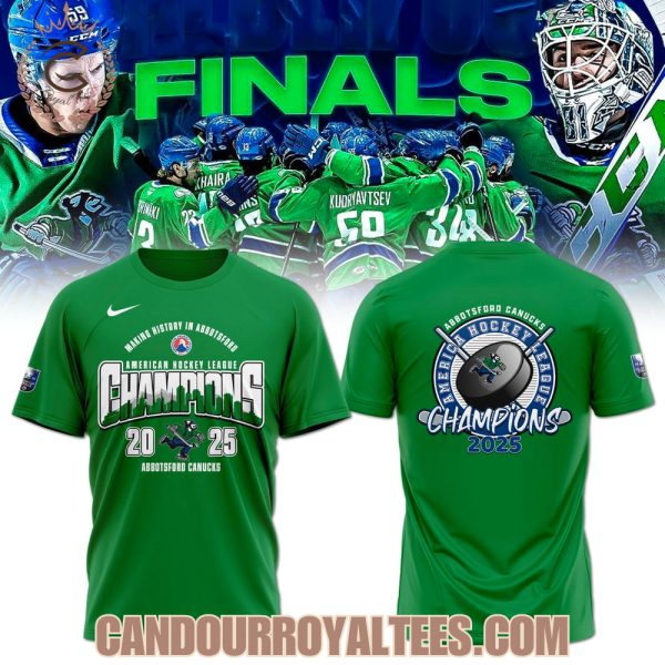 Abbotsford Canucks Calder Cup Champions 2025 Green Tshirt, Hoodie