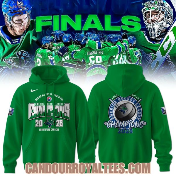 Abbotsford Canucks Calder Cup Champions 2025 Green Tshirt, Hoodie