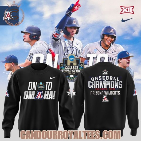 Arizona Wildcats Baseball Champions Road To OMAHA Tshirt, Hoodie