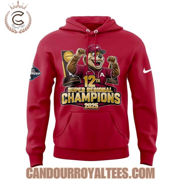 Arkansas Razorbacks 12th Super Regional Champions 2025 Tshirt, Hoodie, Cap