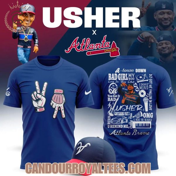 Atlanta Braves x Usher Night 2025 Blue Tshirt, Hoodie, Cap