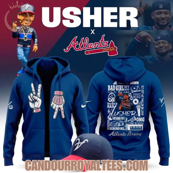 Atlanta Braves x Usher Night 2025 Blue Tshirt, Hoodie, Cap