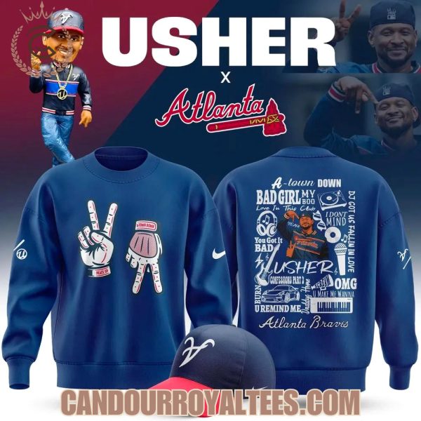 Atlanta Braves x Usher Night 2025 Blue Tshirt, Hoodie, Cap