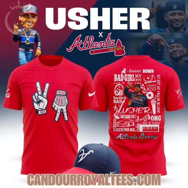 Atlanta Braves x Usher Night 2025 Red Tshirt, Hoodie, Cap