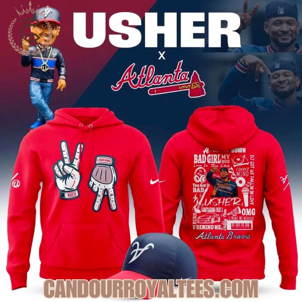 Atlanta Braves x Usher Night 2025 Red Tshirt, Hoodie, Cap
