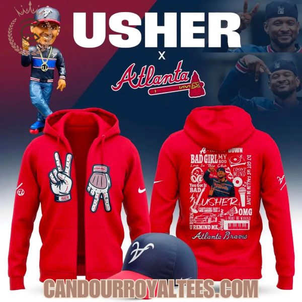 Atlanta Braves x Usher Night 2025 Red Tshirt, Hoodie, Cap
