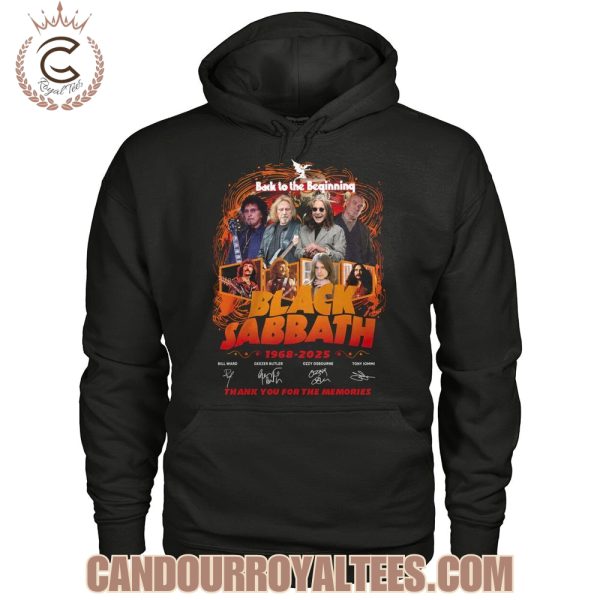Back To The Beginning Black Sabbath 1968-2025 Thank You For The Memories T-Shirt
