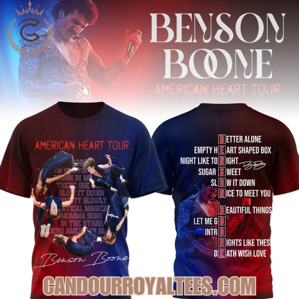 Benson Booone American Heart Tour Tshirt, Hoodie