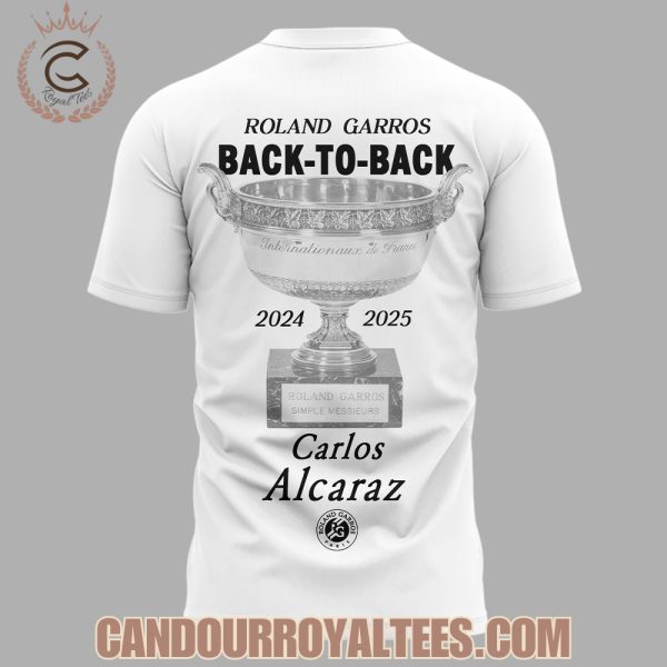 Carlos Alcaraz Roland Garros 2025 Champions Tshirt, Hoodie