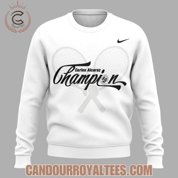 Carlos Alcaraz Roland Garros 2025 Champions Tshirt, Hoodie