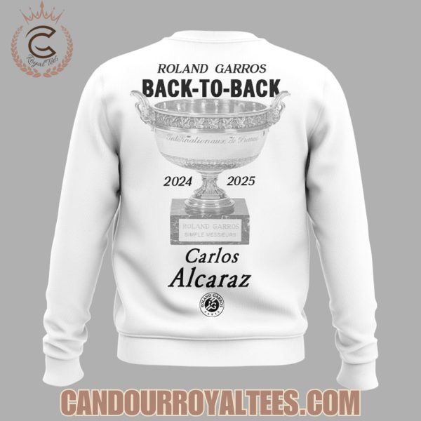 Carlos Alcaraz Roland Garros 2025 Champions Tshirt, Hoodie