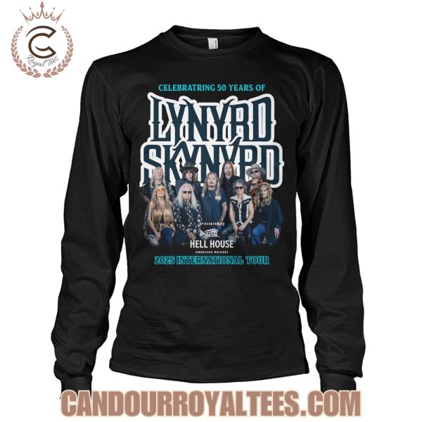 Celebratring 50 Years Of Lynyrd Skynyrd 2025 International Tour T-Shirt